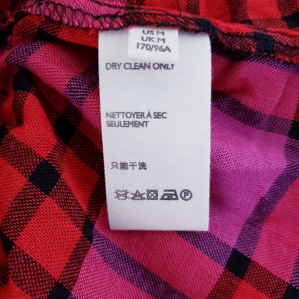 Free People Pacific Dawn Plaid Button Shirt Top - Picture 7 of 8